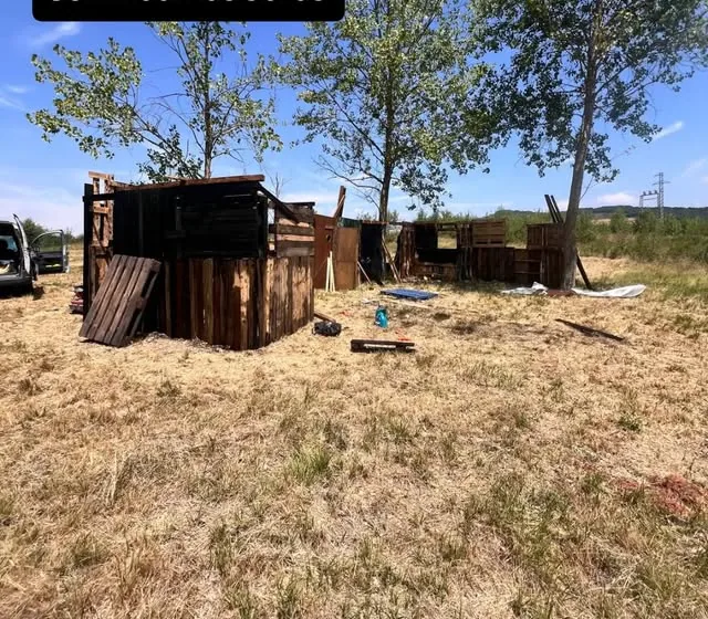 Construcciones de madera para CQB en el campo de airsoft de Navarra